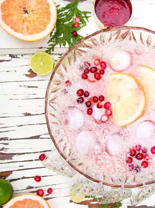 Cranberry Citrus Paloma Punch