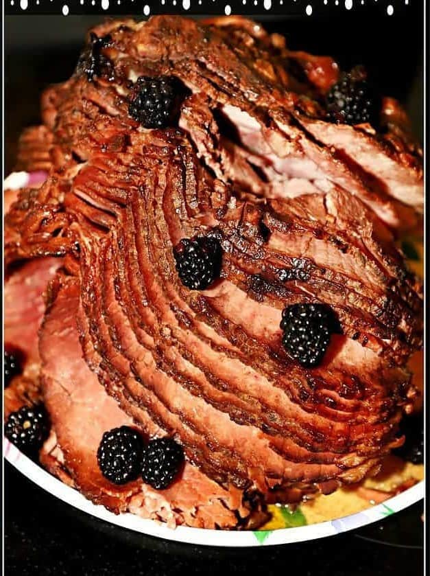 Crock-Pot Blackberry Glazed Ham