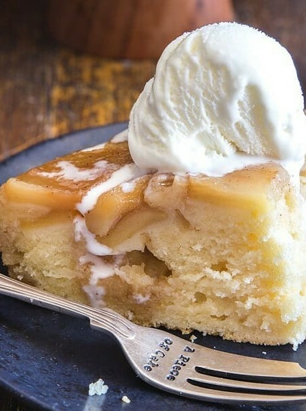 Caramel Upside Down Apple Cake