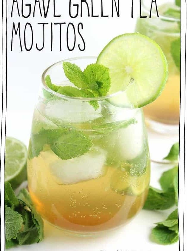 Agave Green Tea Mojitos