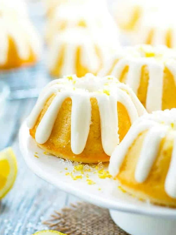 Mini Lemon Bundt Cakes