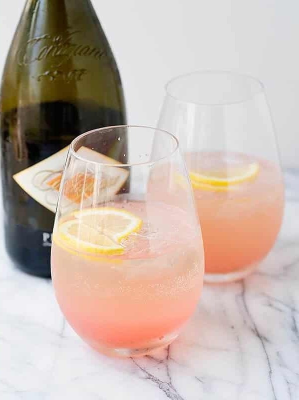 Rhubarb Fizz Cocktail