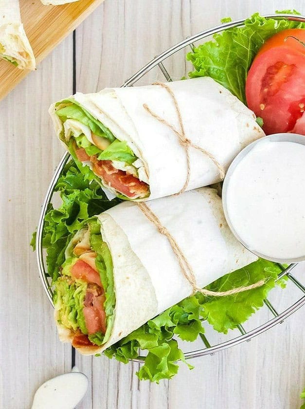 Turkey BLT Wraps