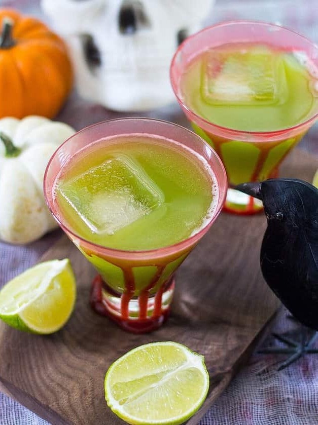 Sour Frankenstein Halloween Cocktail