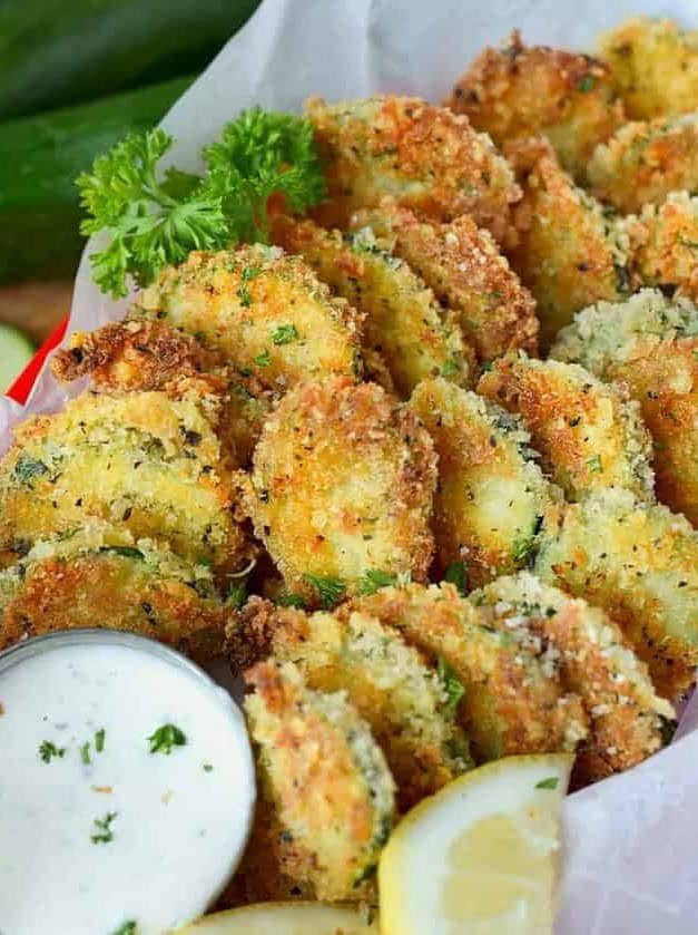 Parmesan Zucchini Crisps