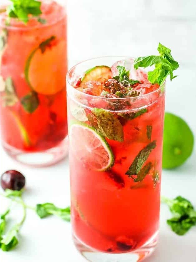 Black Cherry Mojitos