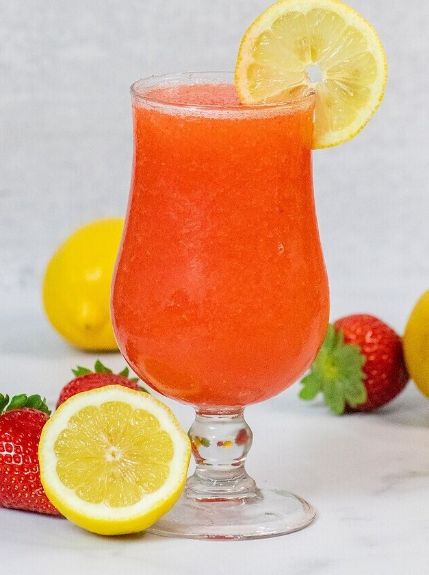 Frozen Strawberry Lemonade Vodka Slush