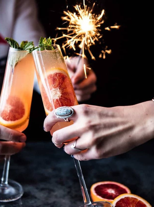 Blood Orange Champagne Mule