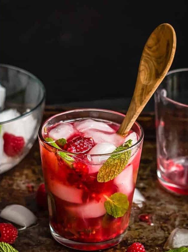 Raspberry Vodka Mojito