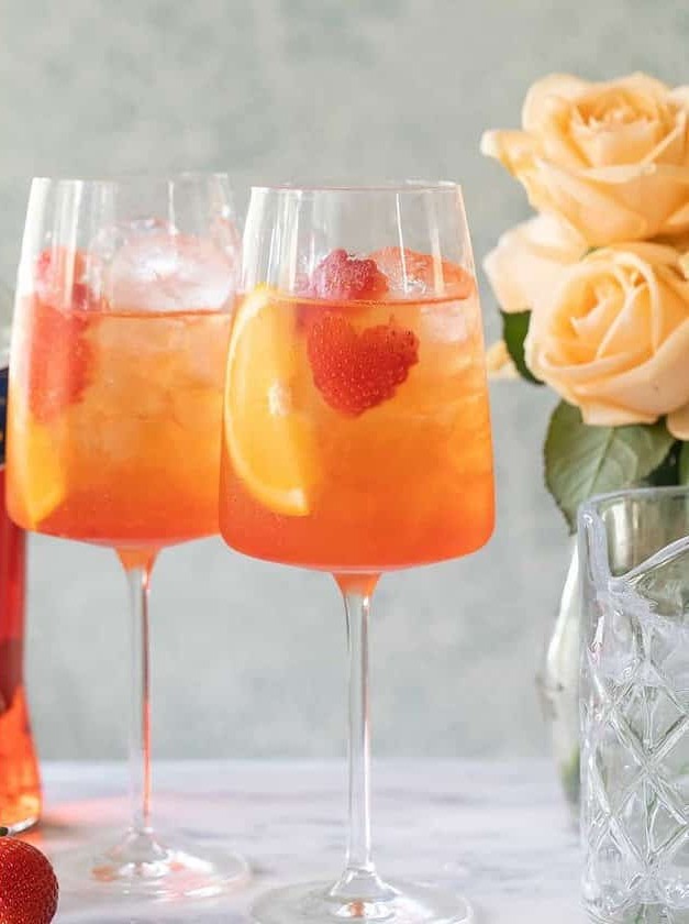 Strawberry Aperol Spritz