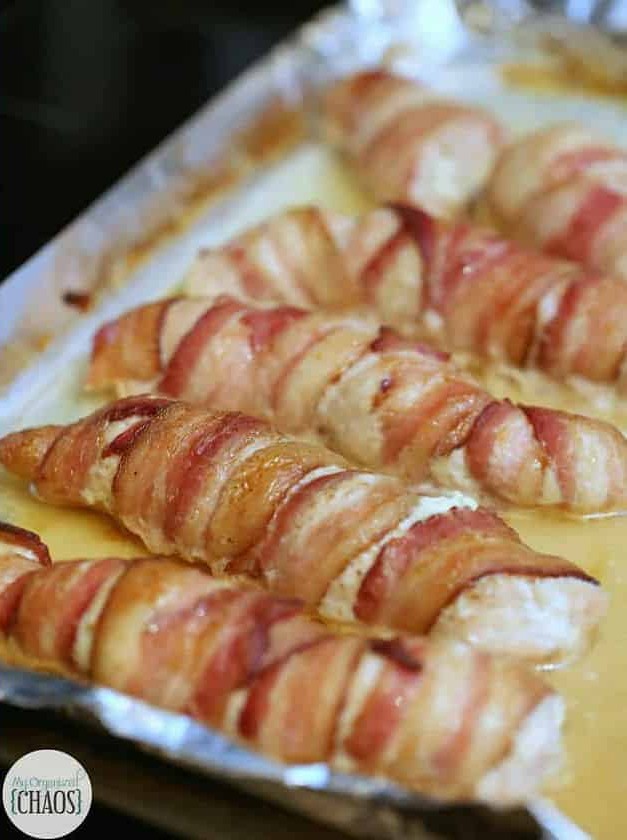 Bacon Wrapped Stuffed Chicken