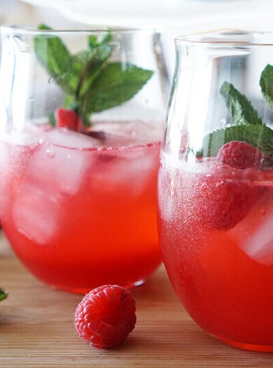 Raspberry Gin Fizz