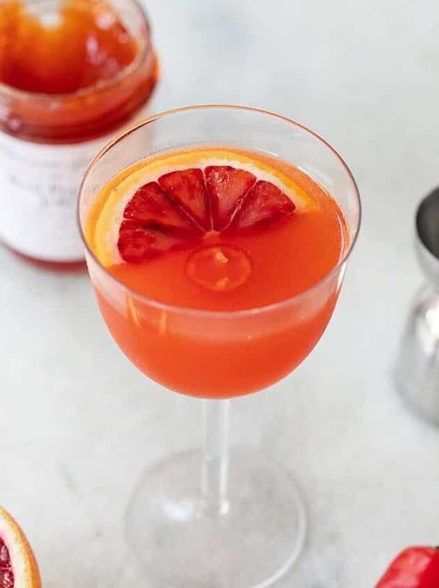 Red Pepper Jelly Cocktail