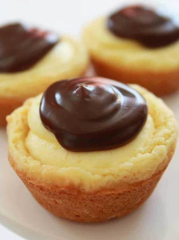 Boston Cream Pie Cookie Bites