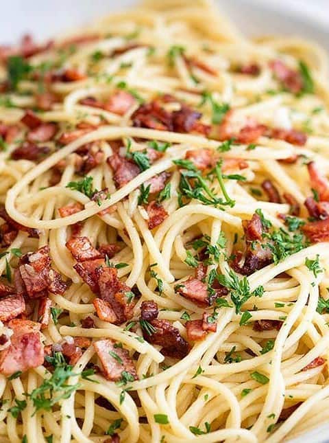 Garlic Bacon Pasta