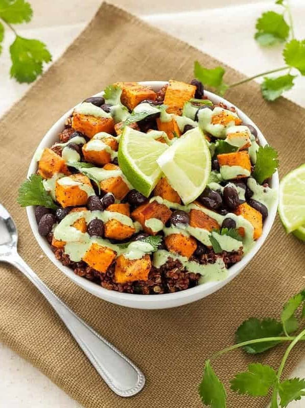 Sweet Potato and Black Bean Quinoa Bowls