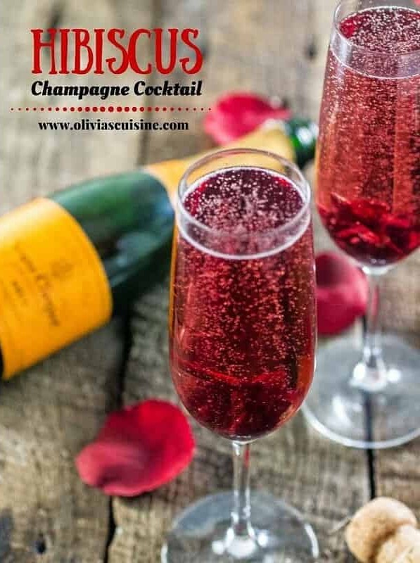 Hibiscus Champagne Cocktail