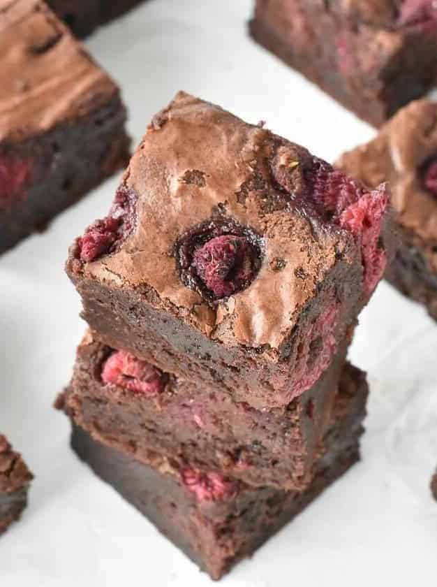 Fudgy Raspberry Brownies