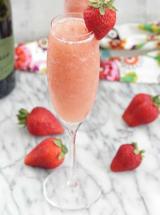 Frozen Strawberry Bellinis