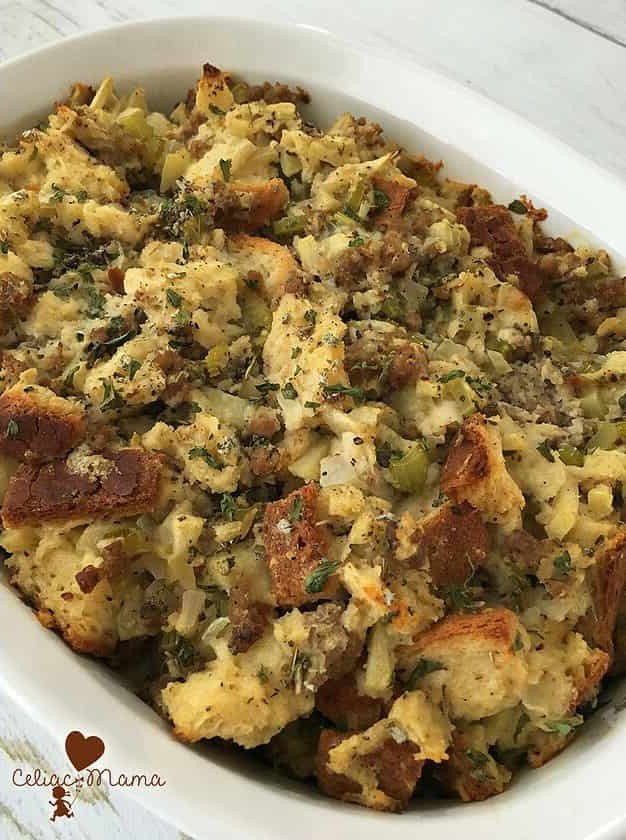 Gluten Free Apple Sausage Stuffing