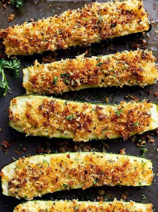 Crispy Stuffed Zucchini