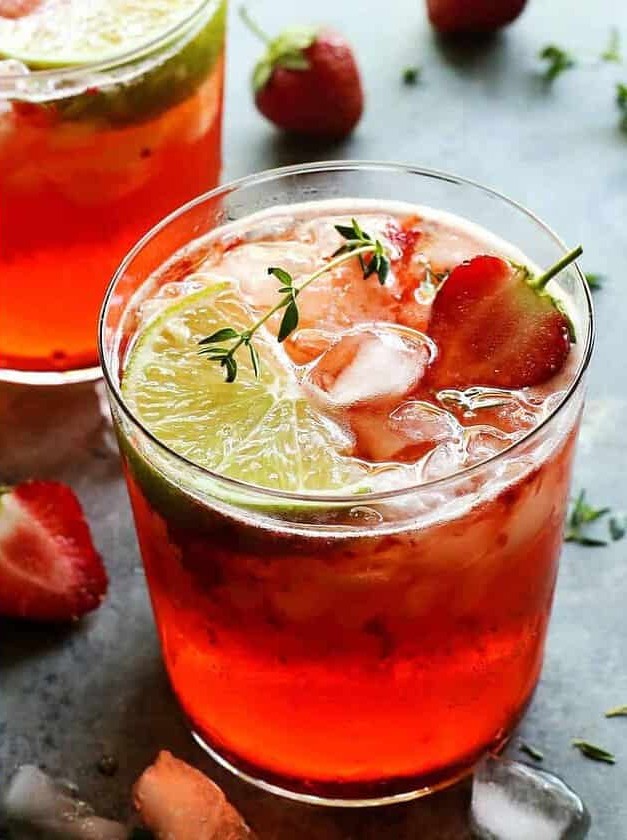 Strawberry Gin and Tonic