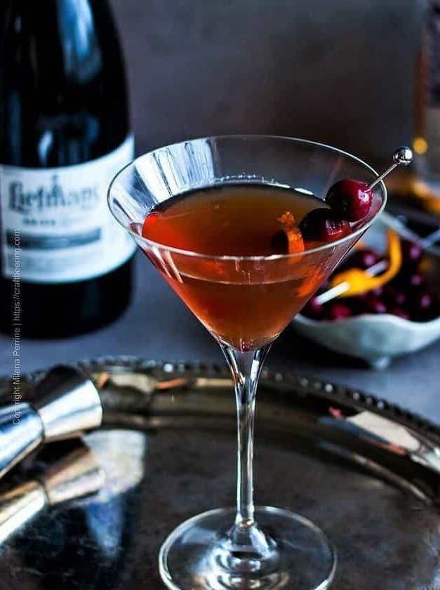 Manhattan Cocktail With Kriek