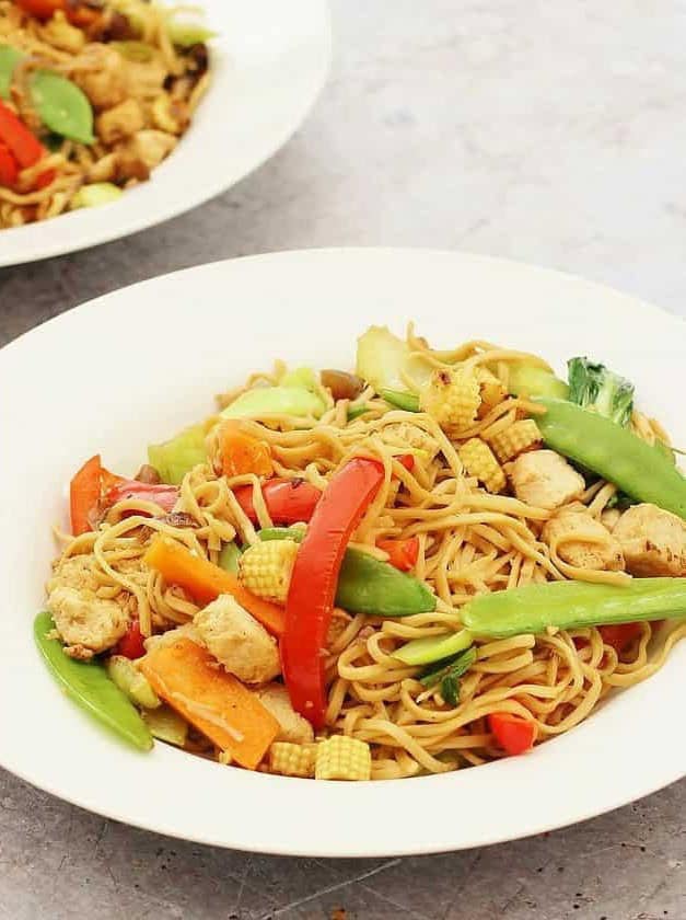 Easy Quorn Stir Fry with Noodles