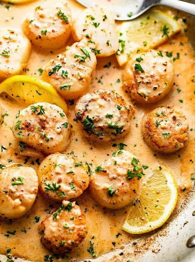 Creamy Lemon Butter Scallops