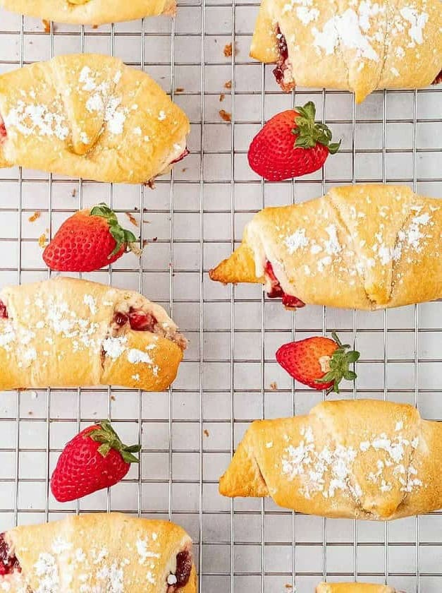 Strawberry Cheesecake Crescent Rolls