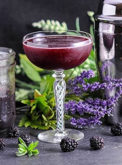 Brandy and Blackberry Lavender Shrub