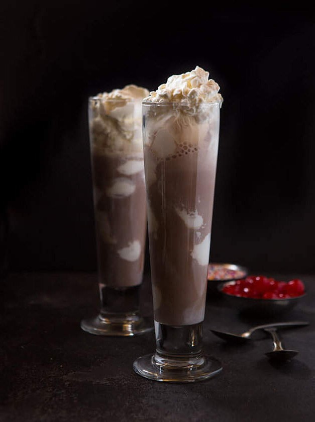 Boozy Hot Chocolate Floats