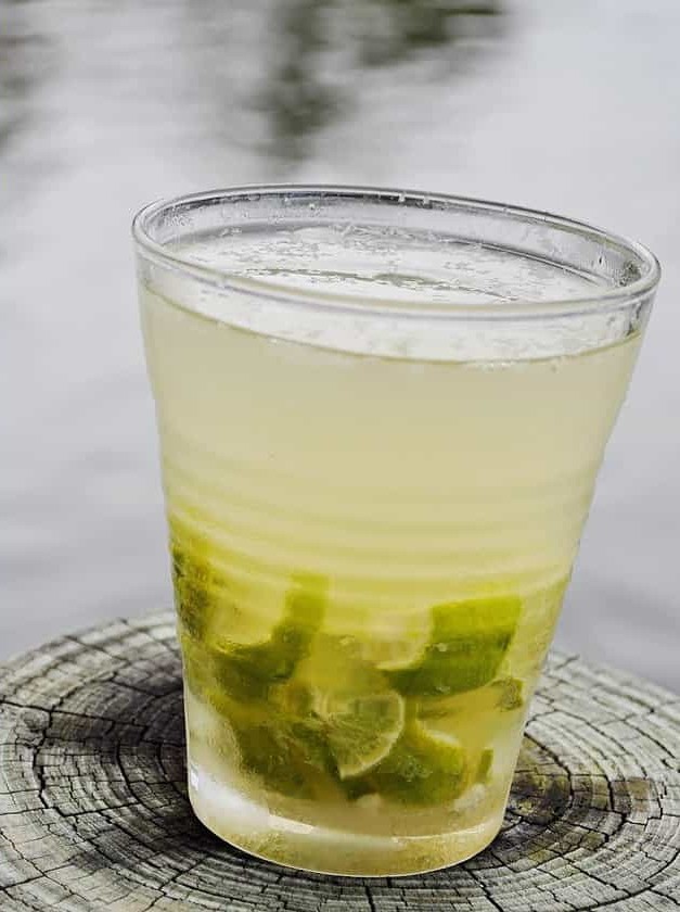 Key Lime Caipirinha Cocktail