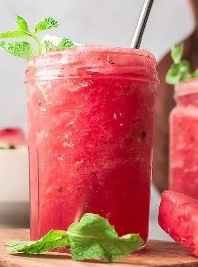 Summertime Watermelon White Wine Slushie