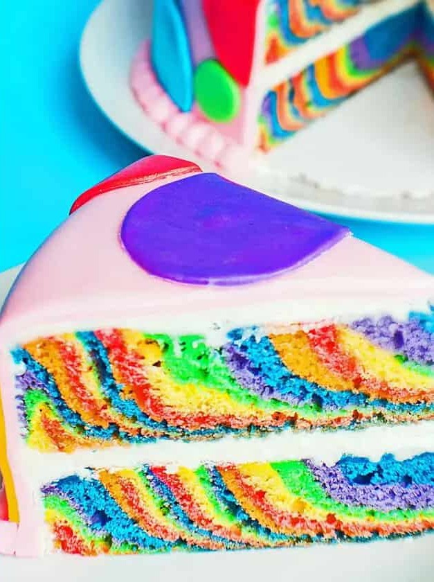 One Pan Rainbow Layer Cake