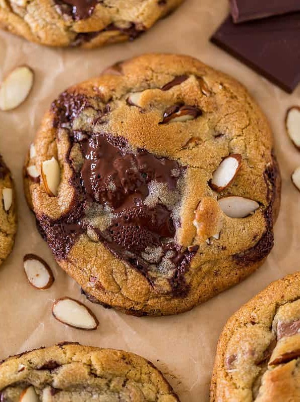 Almond Amaretto Chocolate Chunk Cookies