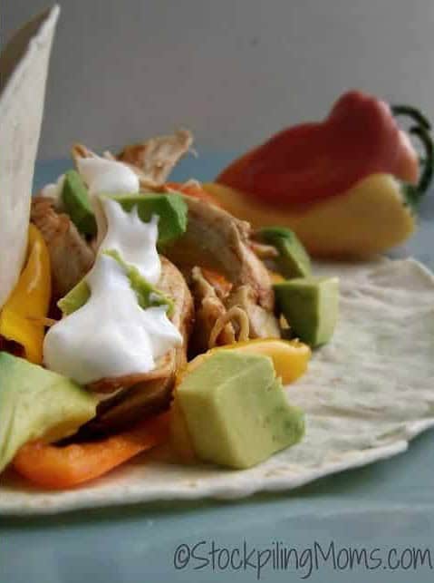 Crockpot Shrimp Fajitas