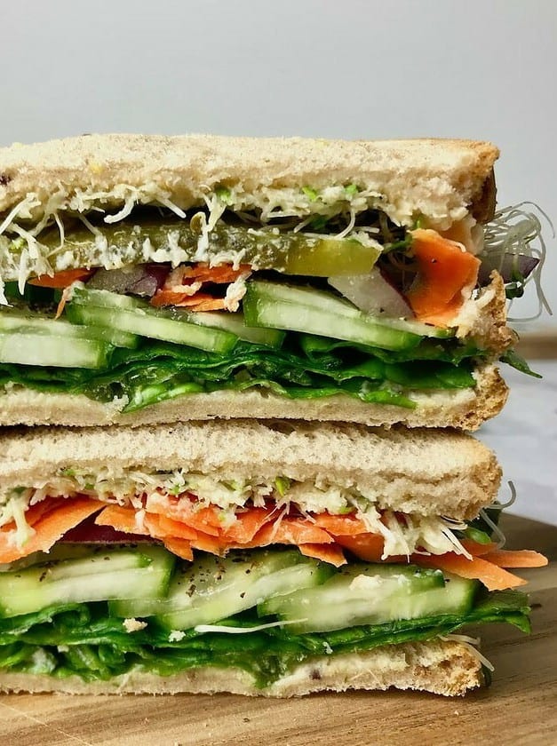 Cucumber Hummus Sandwich