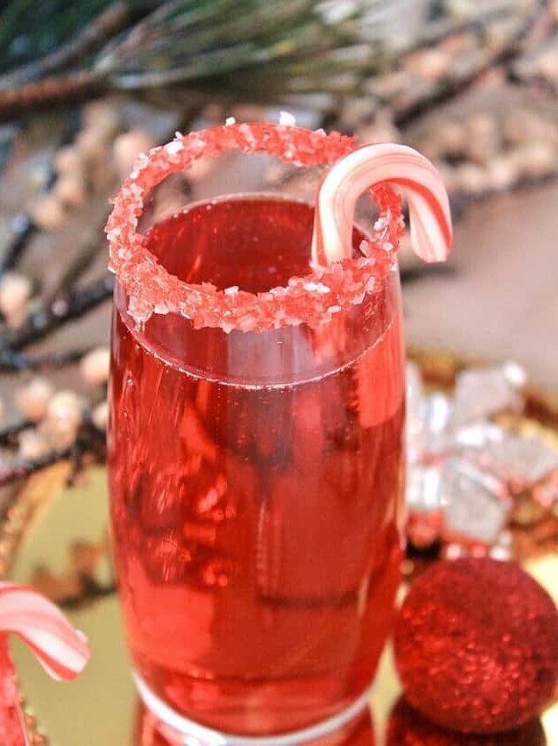 Sparkling Cranberry Pomegranate Champagne