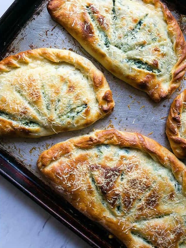 Ricotta and Spinach Calzones