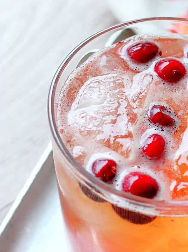 Cranberry Bourbon Fizz