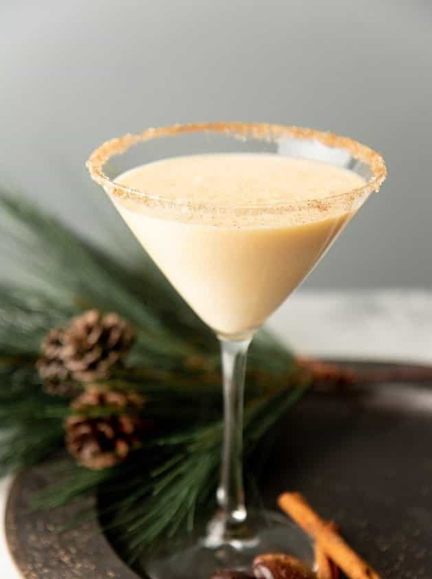 Eggnog Martini Cocktail