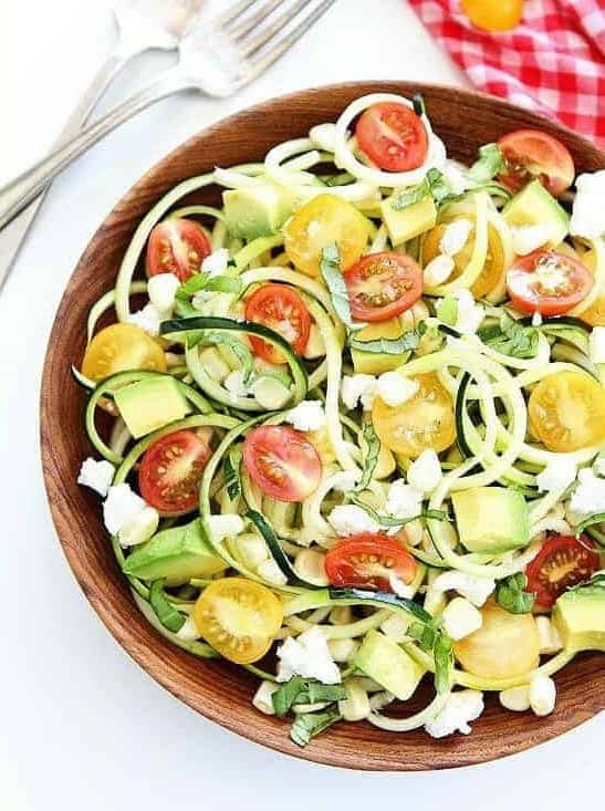 Summer Zucchini Noodle Salad