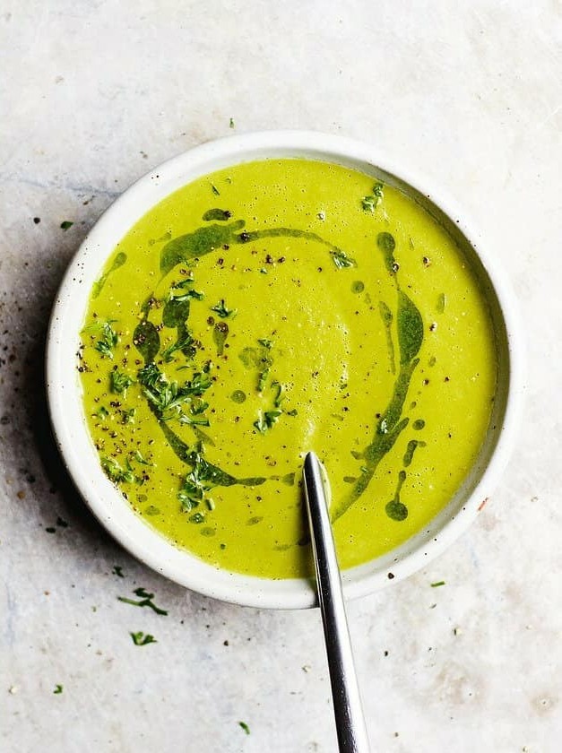 Roasted Green Tomato Soup