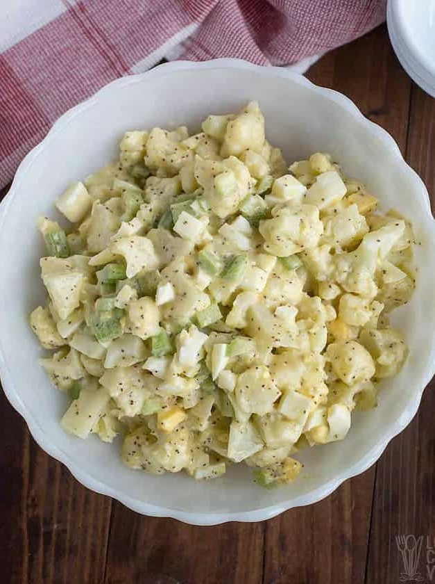 Low Carb Potato Salad – Keto Cauliflower Salad