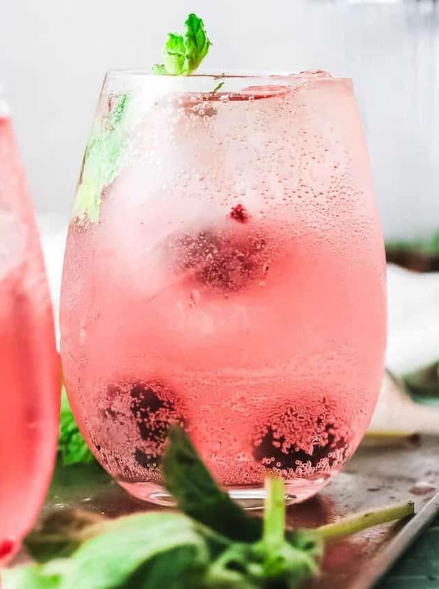 Blackberry Vodka Champagne Cocktail