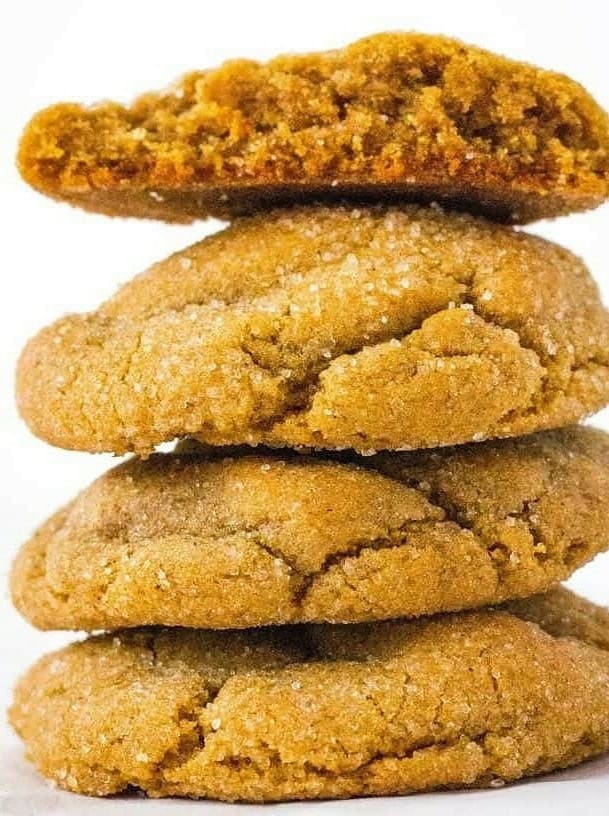 Old-Fashioned Soft Molasses Sugar Cookies