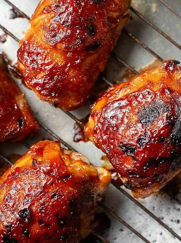 Baked BBQ Chicken Thighs