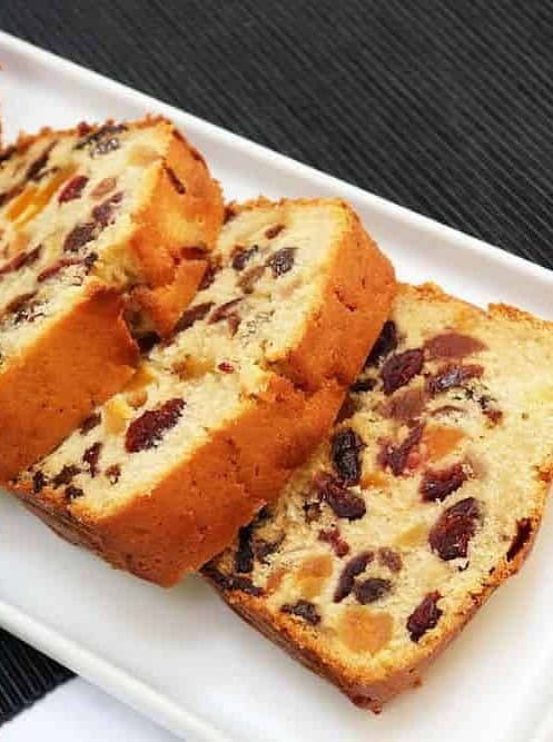 Light Fruit Cake Loaf