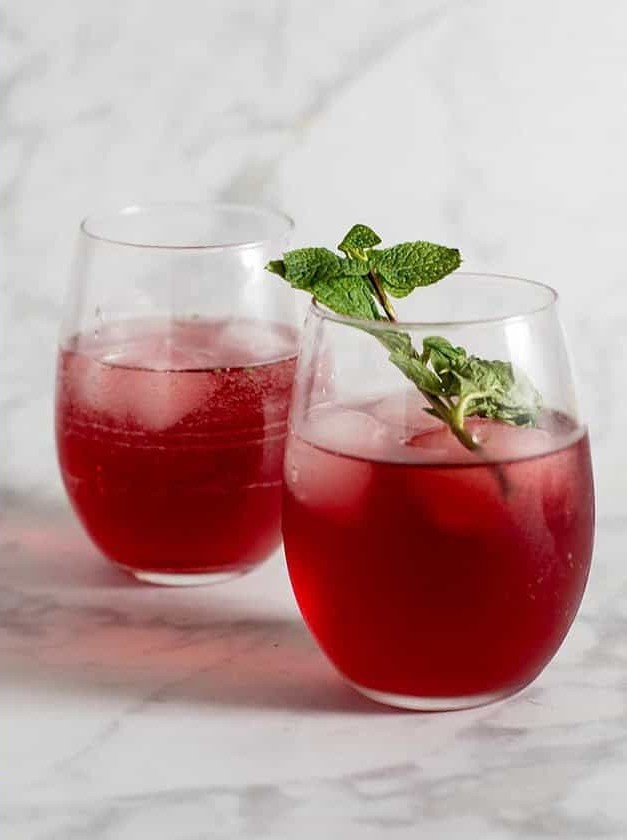 Pomegranate Green Tea Mojitos